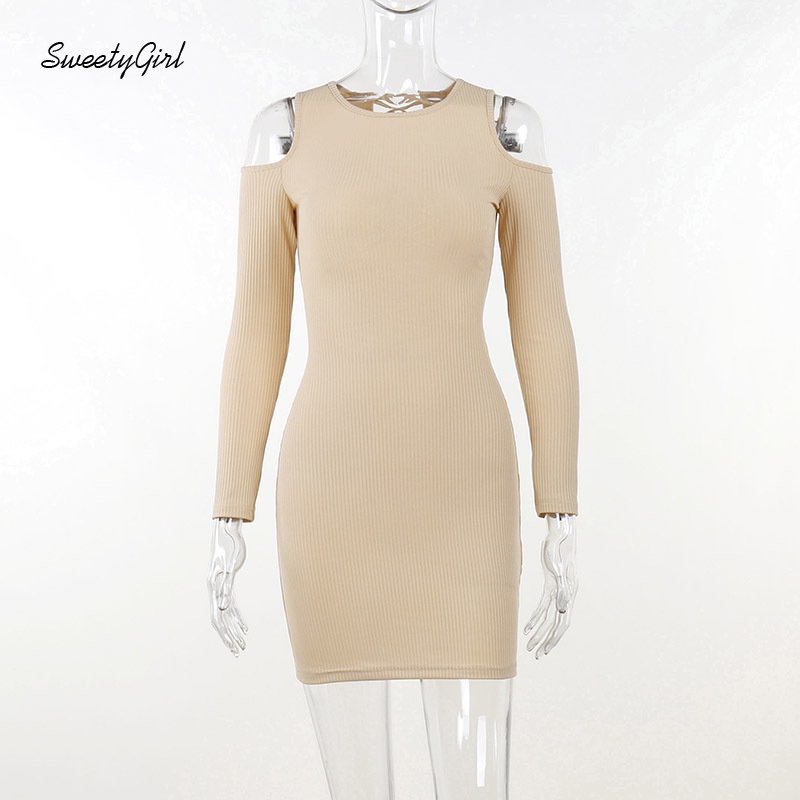 Đầm Mini Tay Dài Cổ Tròn Màu Đen Trơn Thời Trang 2022 Quyến Rũ Cho Nữ