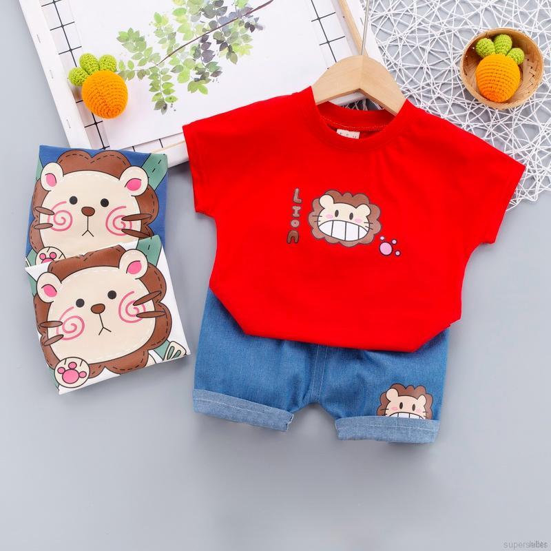 Bộ Áo Thun Tay Ngắn Phối Quần Short Thời Trang Cho Bé Từ 1- 14 Tuổi ( Có Bán Lẻ)