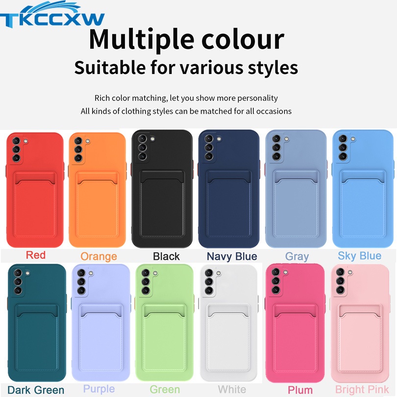 Ốp Điện Thoại TPU Silicon Mềm Dạng Ví Đựng Thẻ Cho Samsung Galaxy Note 20 Ultra Note10+ 10p