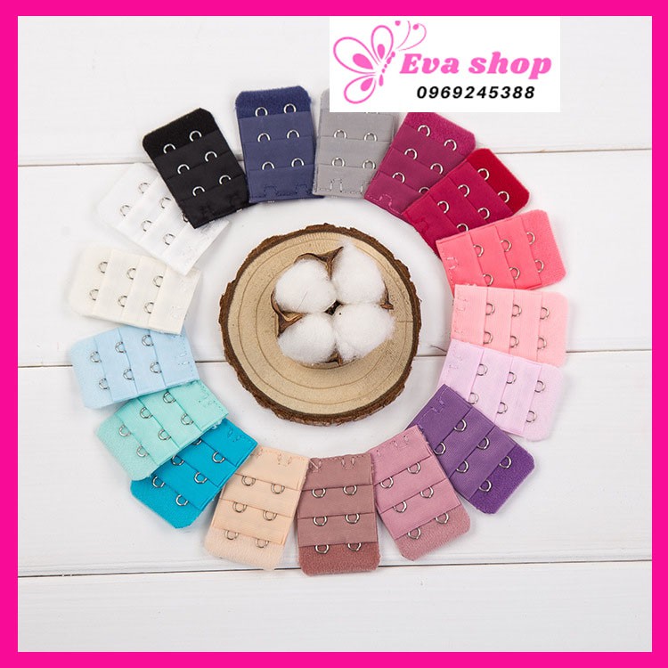 Móc nối áo ngực thép không gỉ 2 móc - Miếng nới rộng áo ngực MS729