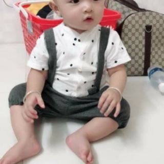 [LOẠI 1] Set Yếm Công Tử kèm áo và nơ cổ (6-16kg)