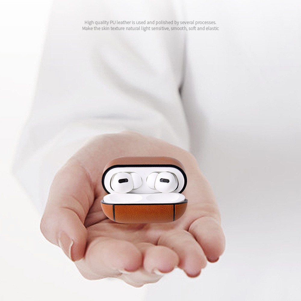 Vỏ bảo vệ hộp sạc tai nghe Airpods pro bằng da chất lượng cao | BigBuy360 - bigbuy360.vn