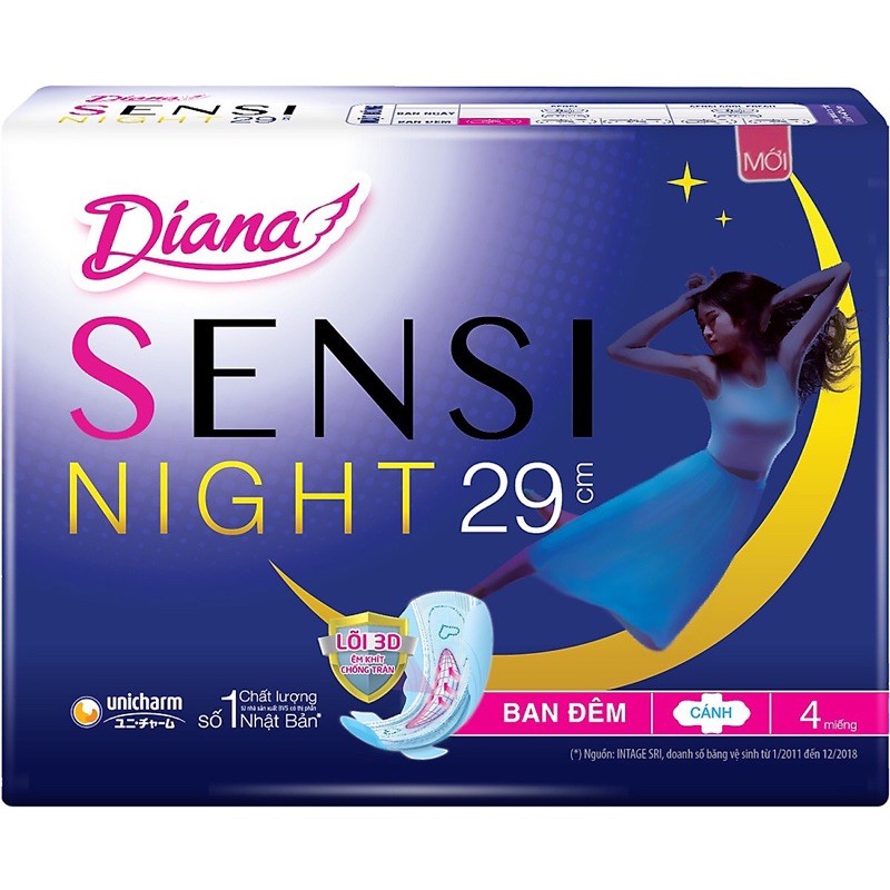 Bvs Diana sensi đêm 29cm(lốc6gói)