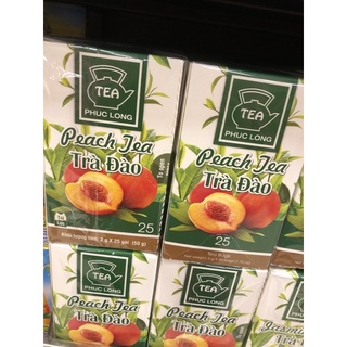 Trà đào túi lọc phúc long hộp 50g