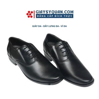 Giày da nam công sở - Giày lười da bò bảo hành 12 tháng màu đen Mã PN13