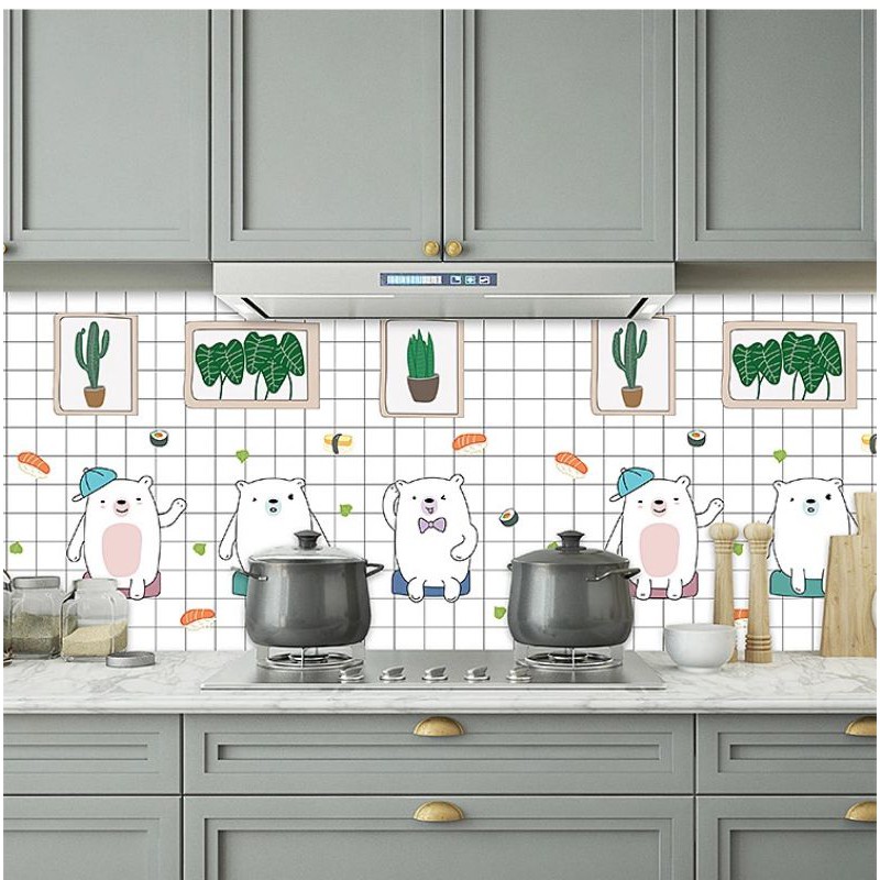 1 mét decal tráng nhôm hoạt hình khổ 60cm keo sẵn