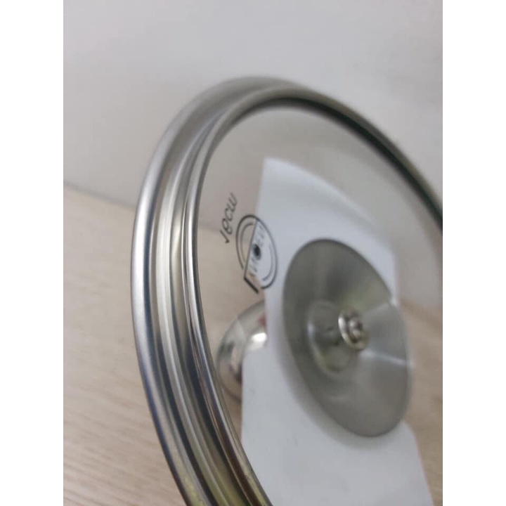 Nắp vung kính nồi chảo inox không vỡ lyncen 16cm 18cm 20cm 22cm 24cm 26cm 28cm 30cm