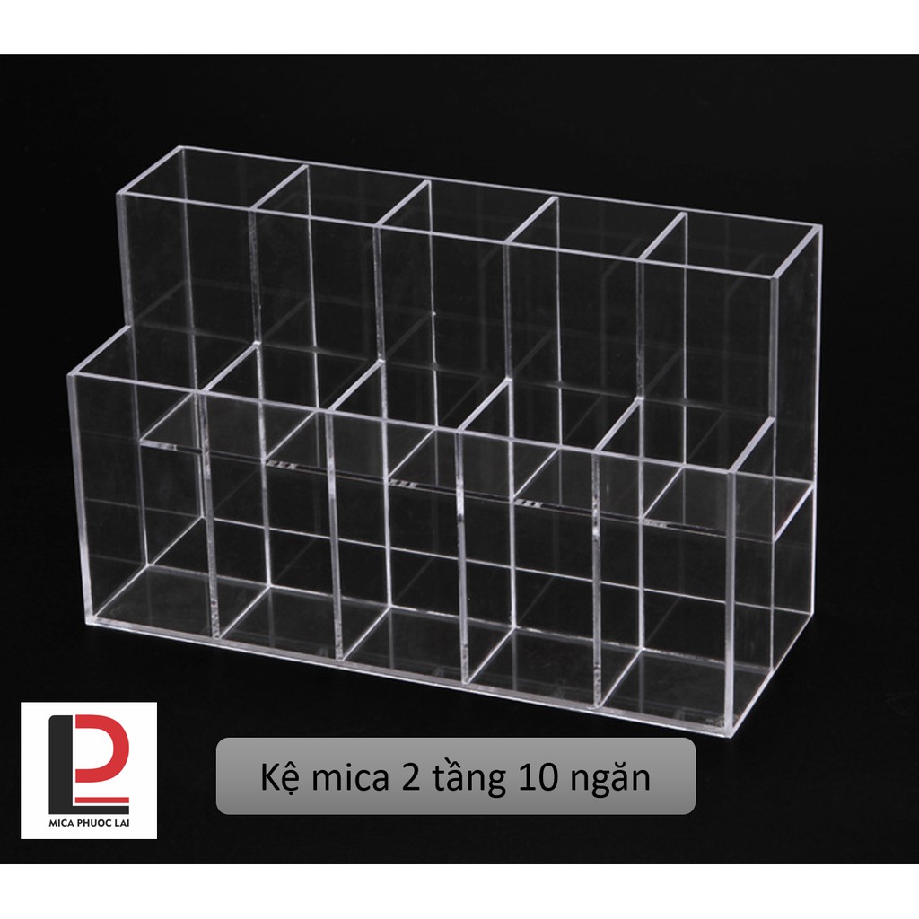Kệ mica trưng bày bút/ viết nhiều tầng
