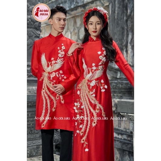 ÁO DÀI CẶP DÂU RỂ NHIỀU MÀU ÁO DÀI JULIA