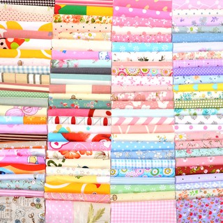 100 Mảnh Vải Hoa Bằng Cotton Kích Thước 12 * 10cm