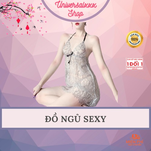 [ Đồ Ngủ Sexy ]❣️❣️FREE SHIP❣️❣️ Bộ váy ngủ hoạ tiết đẹp mắt thiết kế kiểu Âu Mỹ siêu sexy Freesize 40-60 kg
