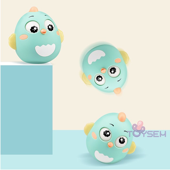 Đồ chơi trẻ sơ sinh gà con lật đật có chuông toysem lục lạc lắc kêu - Quà tặng sinh nhật đầy tháng thôi nôi cho bé