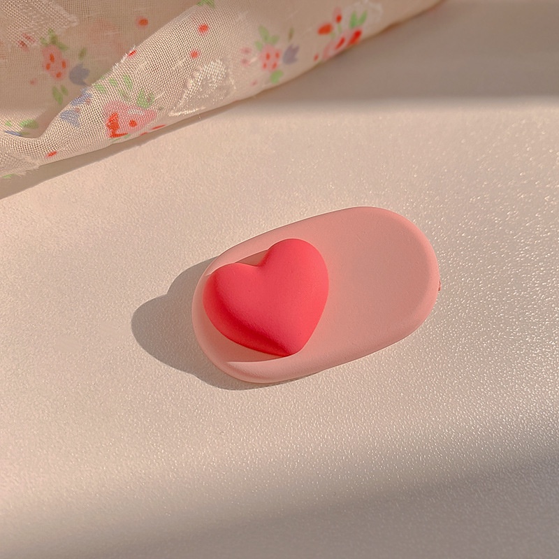 Kẹp Tóc Mái Trước Bằng Nhựa Resin Hình Hoa Nhỏ Màu Hồng Thời Trang Mùa Hè Cho Nữ