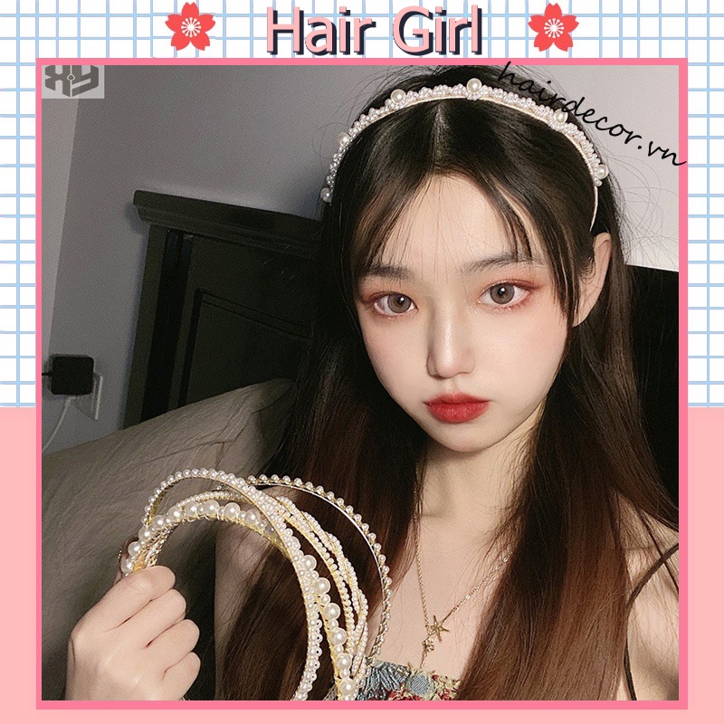 Băng Đô Đính Ngọc Trai Thời Trang Hàn Quốc Dành Cho Nữ