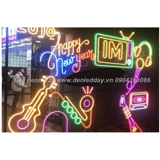 cuộn 5m Led neon flex 12v, cắt nhỏ 2,5cm uốn chữ, logo trang trí.đủ màu dùng ngoài trời