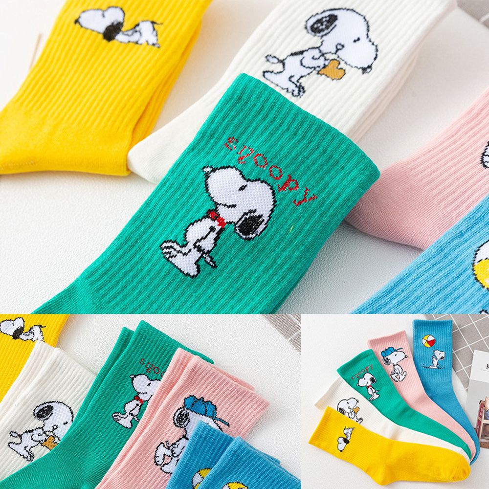 Vớ Cotton Giữ Nhiệt In Họa Tiết Hoạt Hình Nhiều Màu Dễ Thương Cho Nam Và Nữ