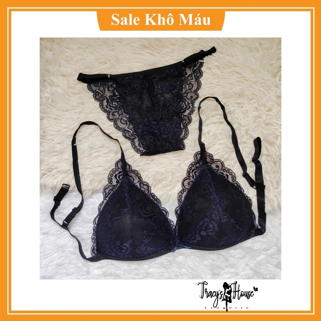 Set Bra - Bralette ren sexy không gọng, mút mỏng - Màu đen - NY54 - Đồ lót nữ | BigBuy360 - bigbuy360.vn