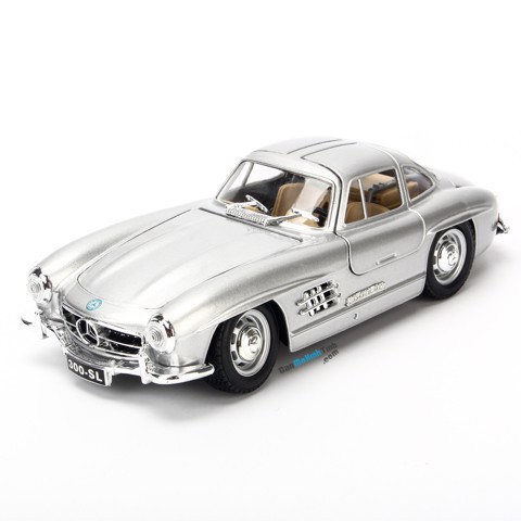 MÔ HÌNH XE MERCEDES-BENZ 300SL 1954 SILVER 1:24 BBURAGO - MH18-22023