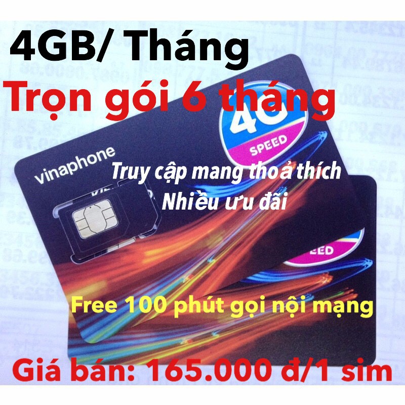 sim Sim vinaphone gói cước HEY trọn gói 6 tháng sử dụng 333