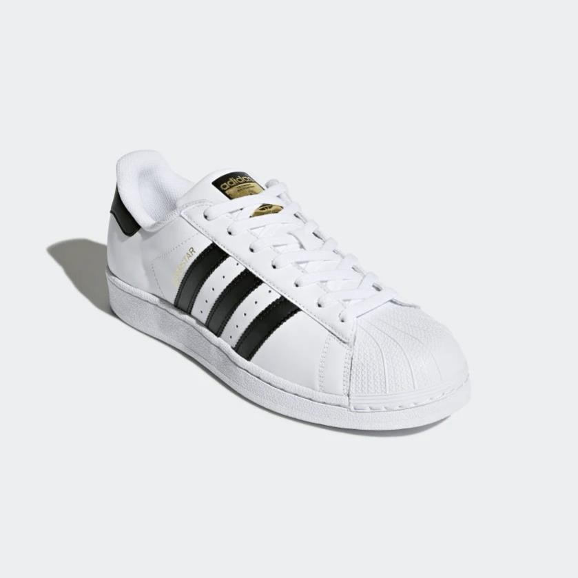 [Hạ Giá] Giày Sneaker Thời Trang Nam Nữ Adidas Superstar  Trắng Vàng - Hàng Chính Hãng - Bounty Sneakers