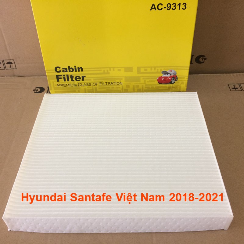 Lọc gió điều hòa AC9313-4 dành cho Hyundai Santafe Việt Nam 2018, 2019, 2020, 2021 971332G000 JS Asakashi