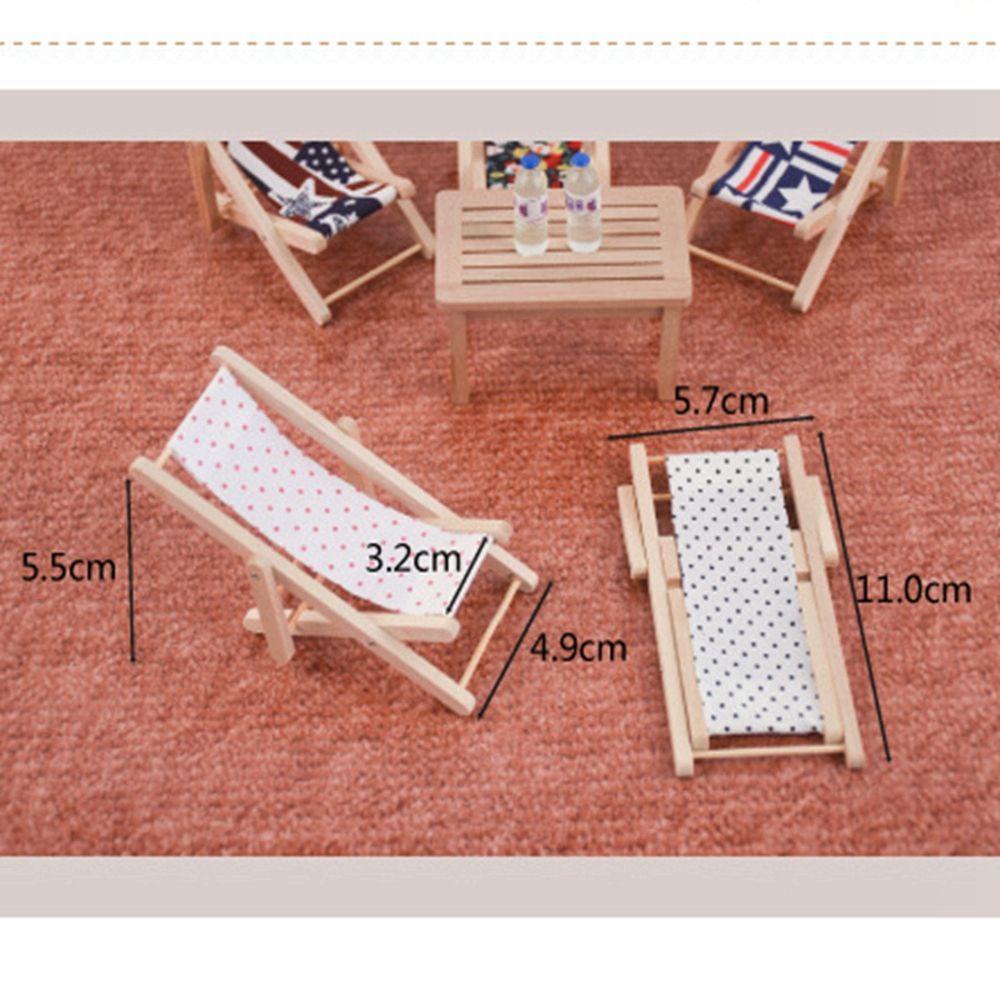 Mô Hình Ghế Bãi Biển Trang Trí Nhà Búp Bê Tỉ Lệ 1: 12