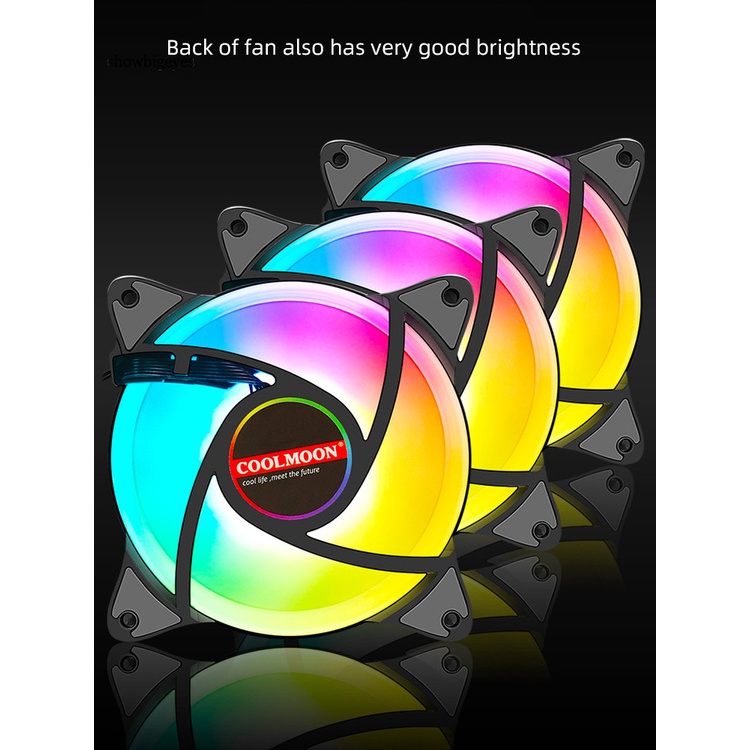SGES 120mm RGB Cooling Fan Colorful Computer Radiator 5V ARGB for PC