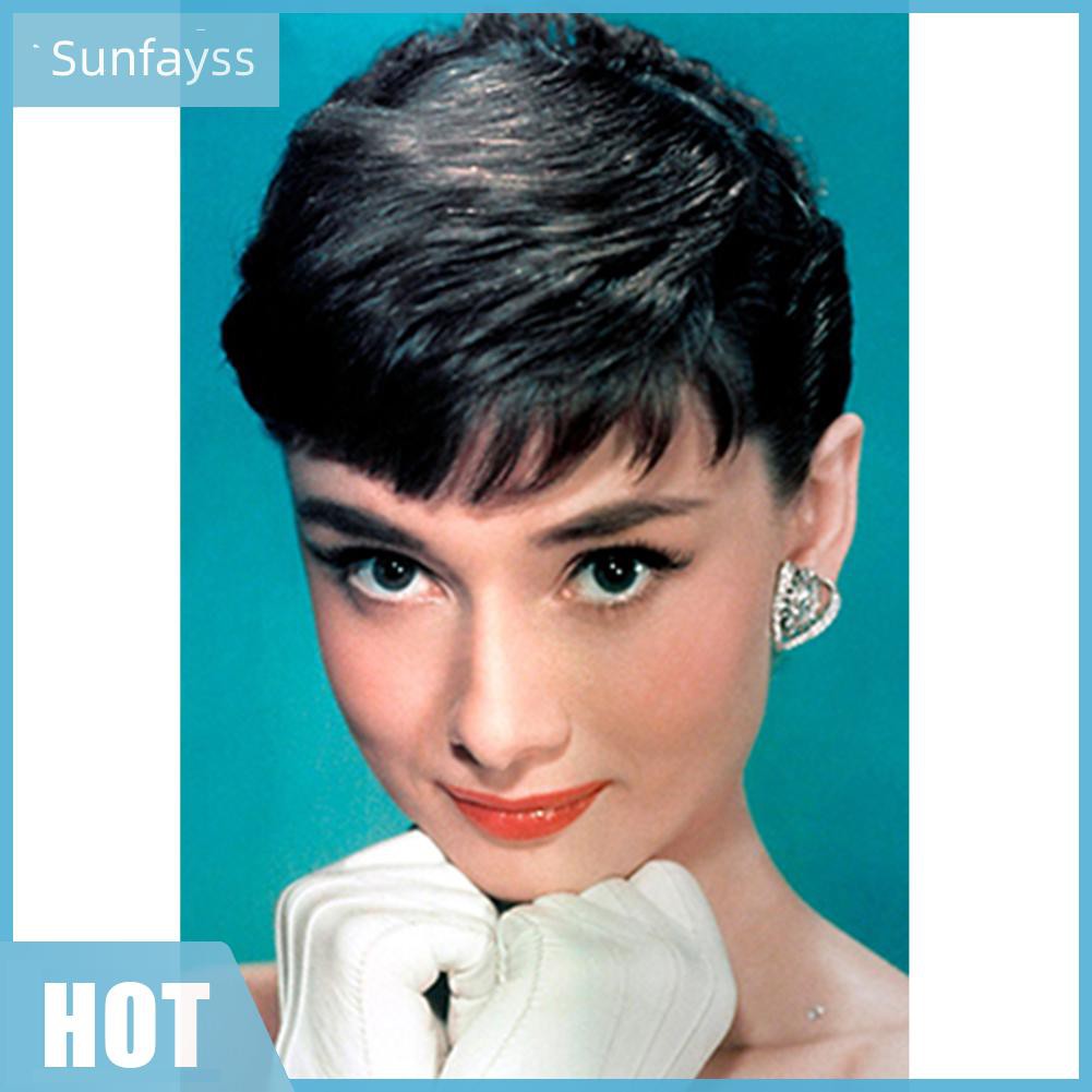 Tranh Treo Tường Trang Trí Nội Thất Hình Diễn Viên Audrey Hepburn