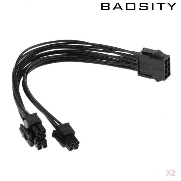 Set 2 Dây Cáp Chuyển Đổi Nguồn Điện 20cm 8pin Sang 8pin + 4pin Cpu Psu