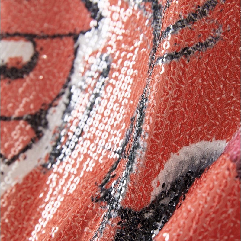 Chân váy đỏ kim sa Peacebird