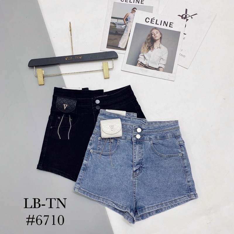 Quần short jean kèm túi