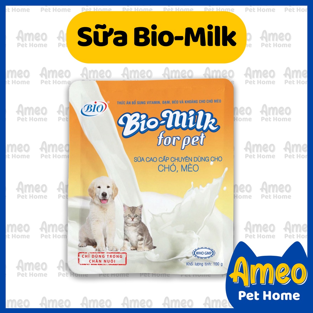 Sữa cho mèo Bio Milk | Sữa bột dinh dưỡng dùng được cho chó mèo con