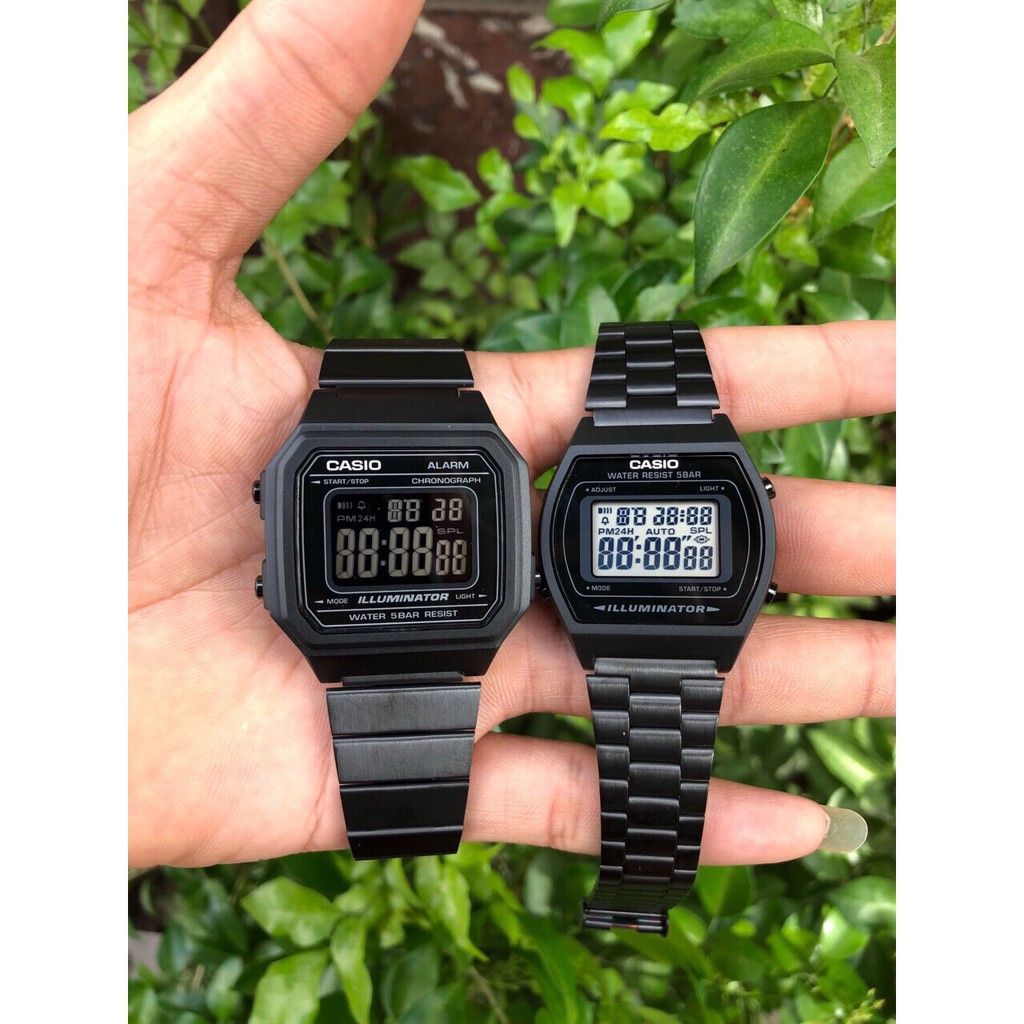 Đồng Hồ Casio B640 Black Chính Hãng Xách Tay Nam Dây Classic - Tặng Bộ Fullbox