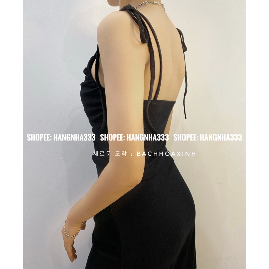NEW || Váy body chít ngực cột dây form dài siêu xinh mùa hè nhiều màu Ulzzang