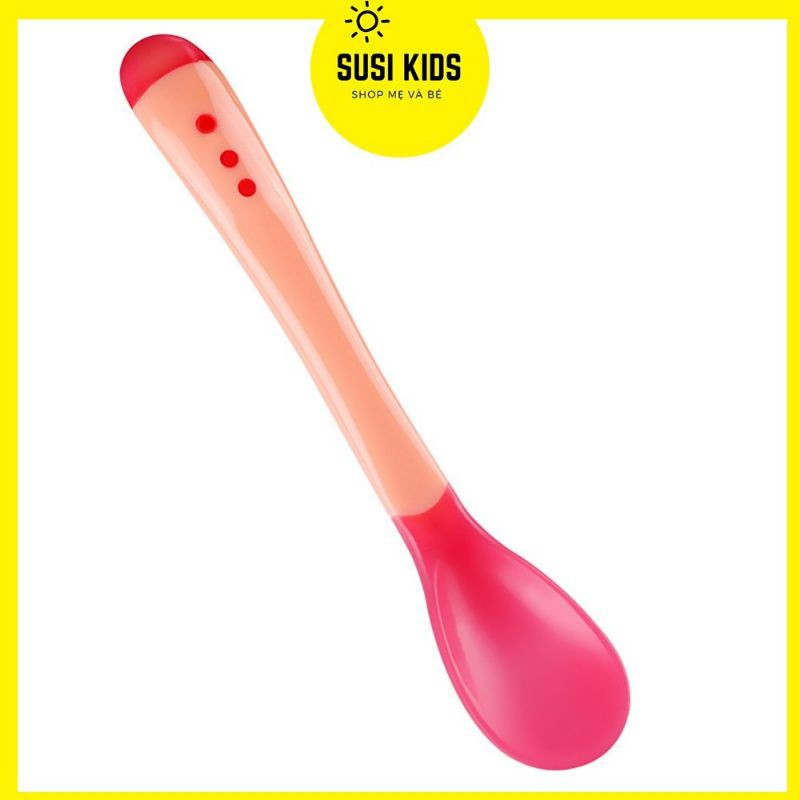 Thìa ăn dặm báo nóng nhựa PP