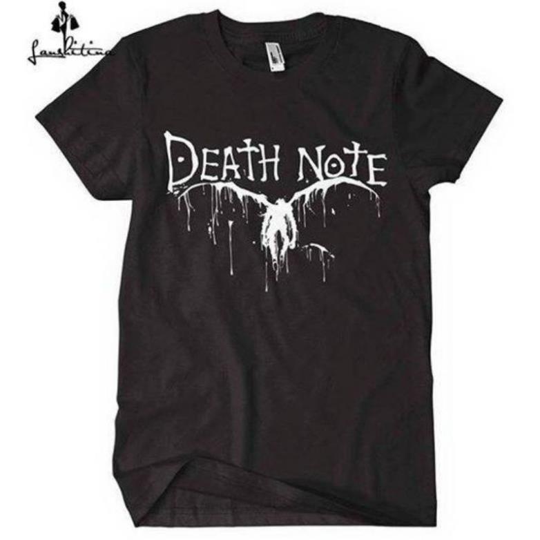 GIÁ XƯỞNG Áo Thun Tay Lửng Đen Death Note Nam Nữ Phong Cách Cá Tính