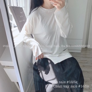 Áo pull trắng oversize Quảng Châu cao cấp SALE OFF