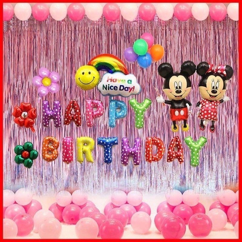 SET BÓNG TRANG TRÍ SINH NHẬT CHUỘT MICKEY THÔI NÔI BÉ