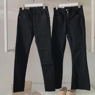 quần jeans ống loe đen Q-3003