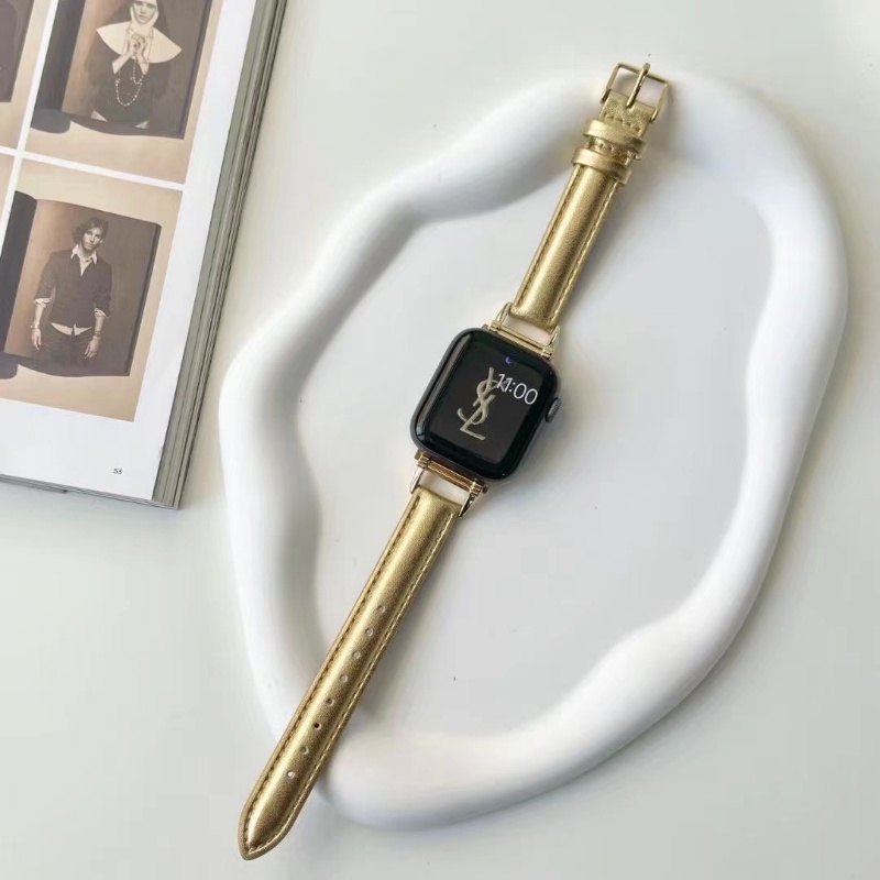 Dây Đeo Bằng Da Chất Lượng Cao Cho iWatch series 8 49mm 7 41mm 45mm 6 SE 5 4 3 2 1 44mm 38mm 42mm 40mm