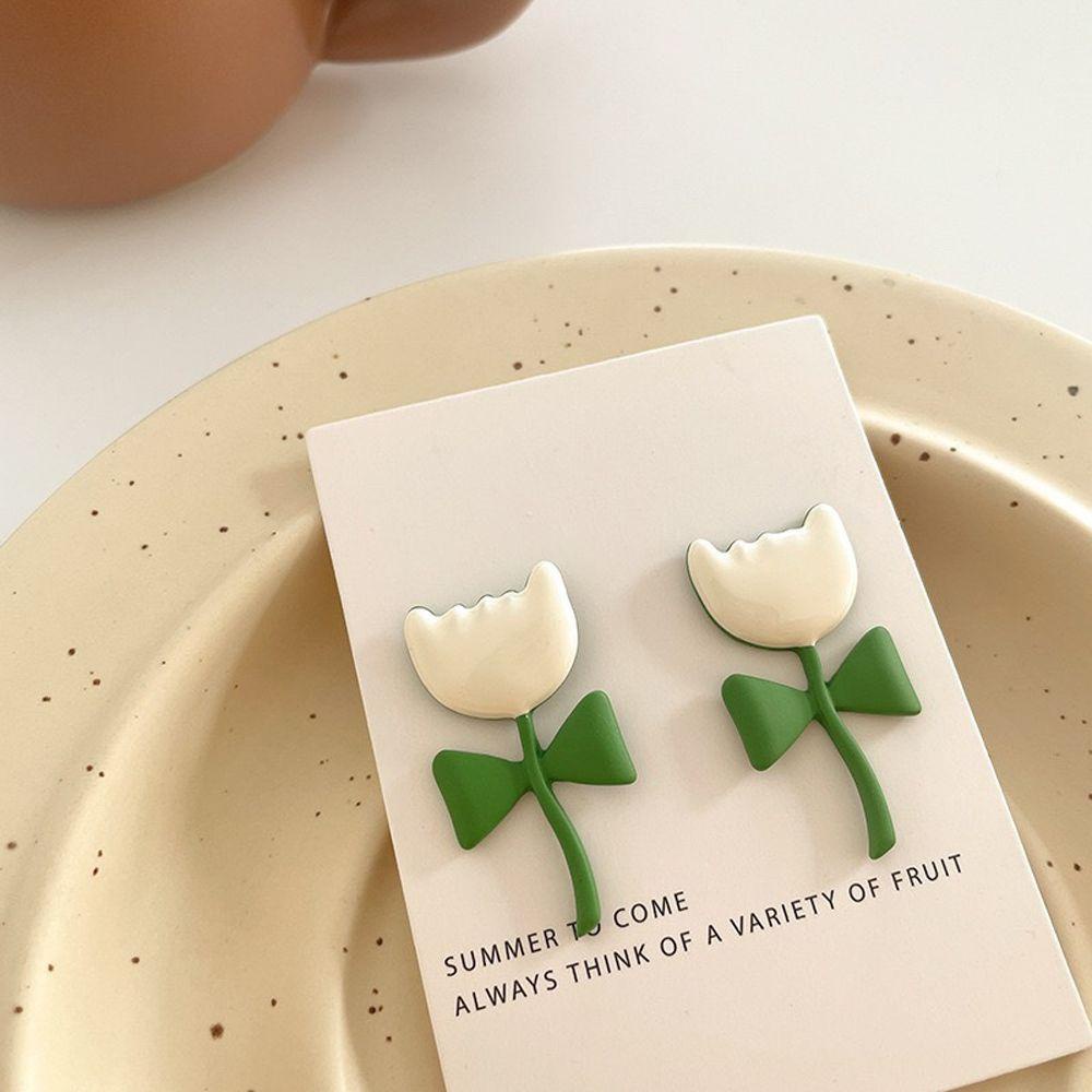 Bông Tai Dáng Dài Hình Hoa Phong Cách Vintage Ngọt Ngào Cho Nữ