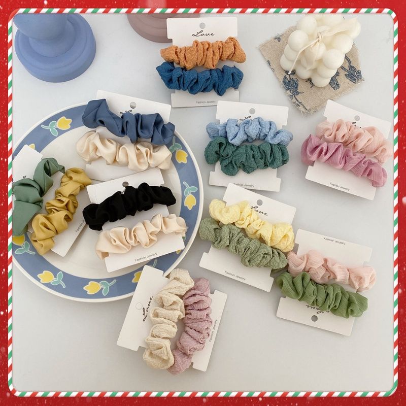 [Handmade LoLy Store] Srunchies mini - Dây cột tóc size nhỏ