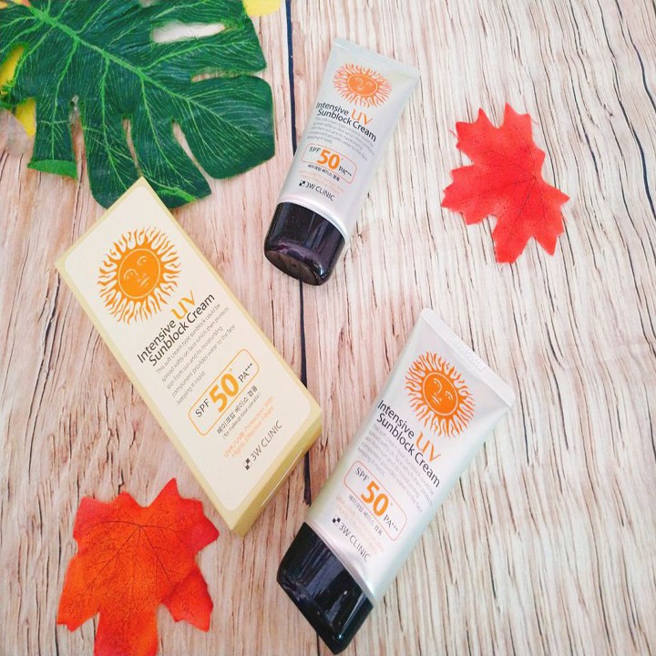 Kem chống nắng𝑭𝑹𝑬𝑬𝑺𝑯𝑰𝑷Kem Chống Nắng 3w Clinic Intensive UV Sunblock Cream SPF 50 Pa+++