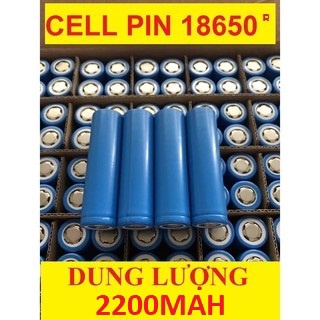 Pin sạc 3.7V 2200mAh Pin 18650 Pin Cell Li-Ion Dùng cho quạt MINI, Tông đơ, Micro, Chế tạo pin dự phòng {SENSELAB}