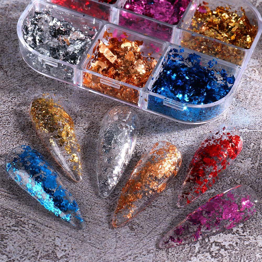 Bột Kim Tuyến Lấp Lánh Trang Trí Móng Tay Nghệ Thuật