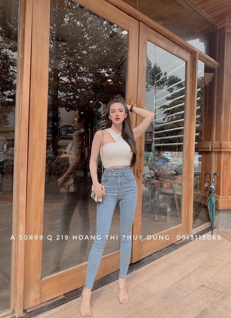 QUẦN JEANS ÔM CO GIÃN CẠP CAO 3 KHUY | BigBuy360 - bigbuy360.vn