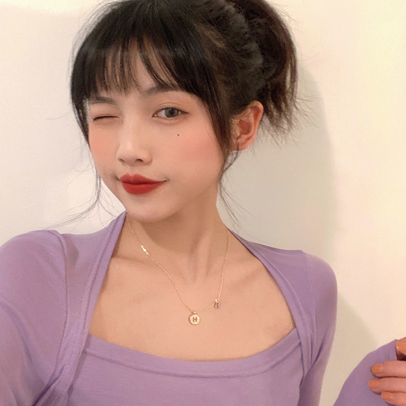vòng cổ Mặt Chữ H Thiết Kế Đơn Giản Sang Trọng
