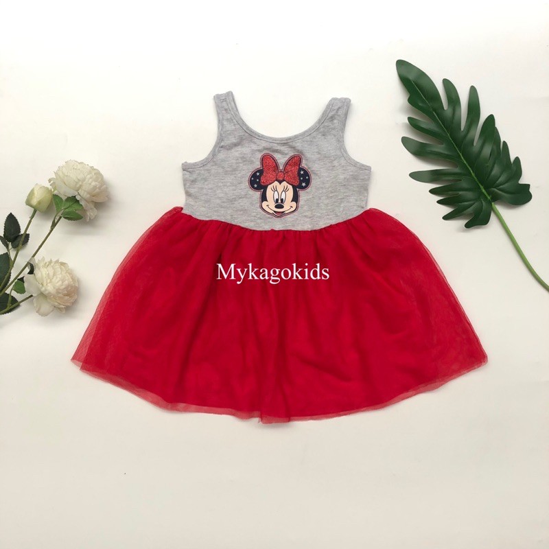 Váy đầm xoè phối lưới bé gái