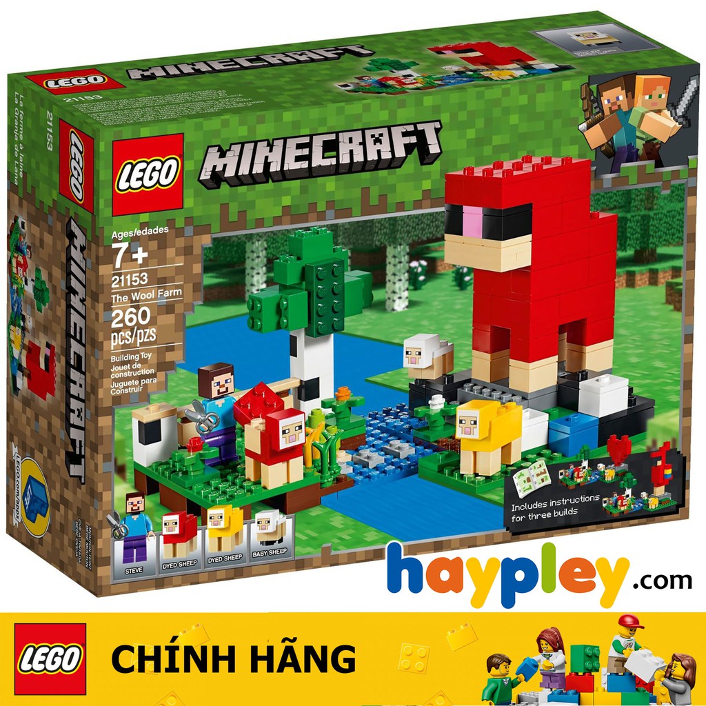 LEGO Minecraft 21153 Trang trại Cừu