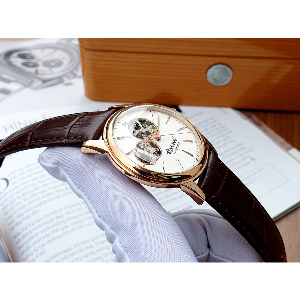 Đồng hồ nam chính hãng Ingersoll Open Heart I07301 - Máy cơ tự động - Kính cứng